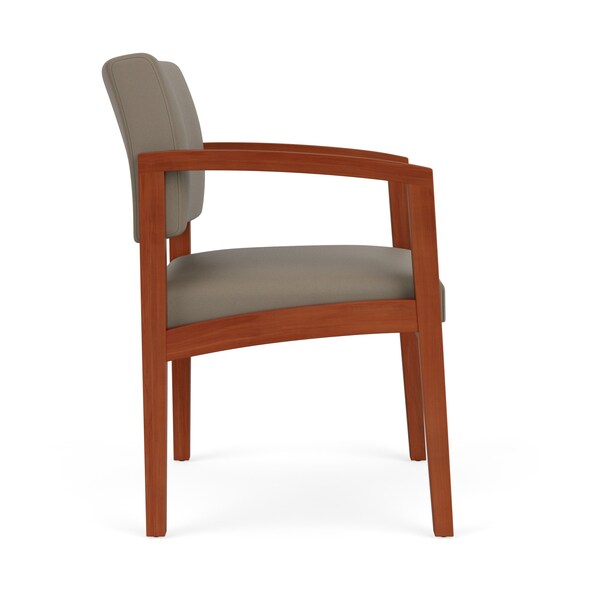 Lenox Wood Guest Chair Wood Frame, Cherry, MD Farro Upholstery